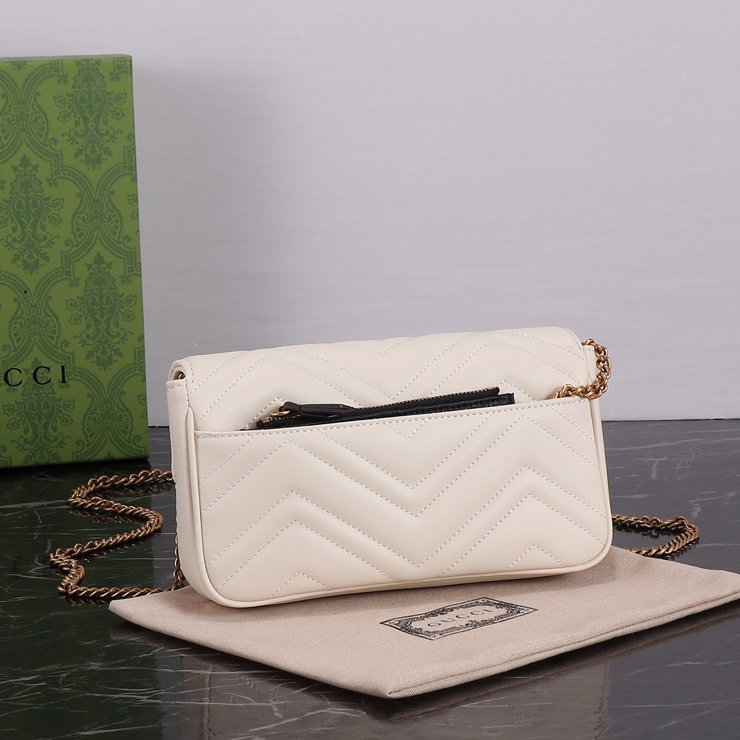 GUCCI-Marmont chain mini handbag with card bag