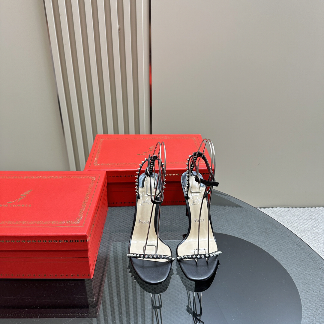 Christian Louboutin-Classic Willow Nail Peugeot Black High Heels