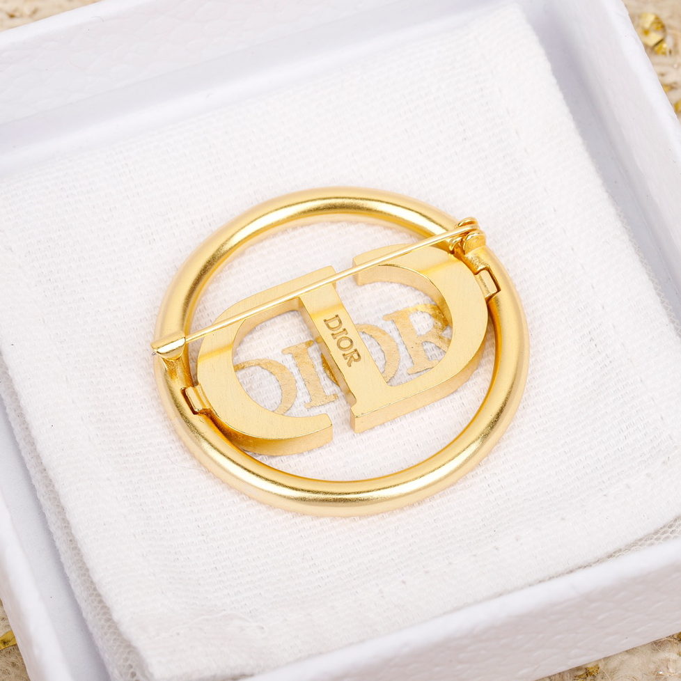 DIOR - Lettering Logo Brooch