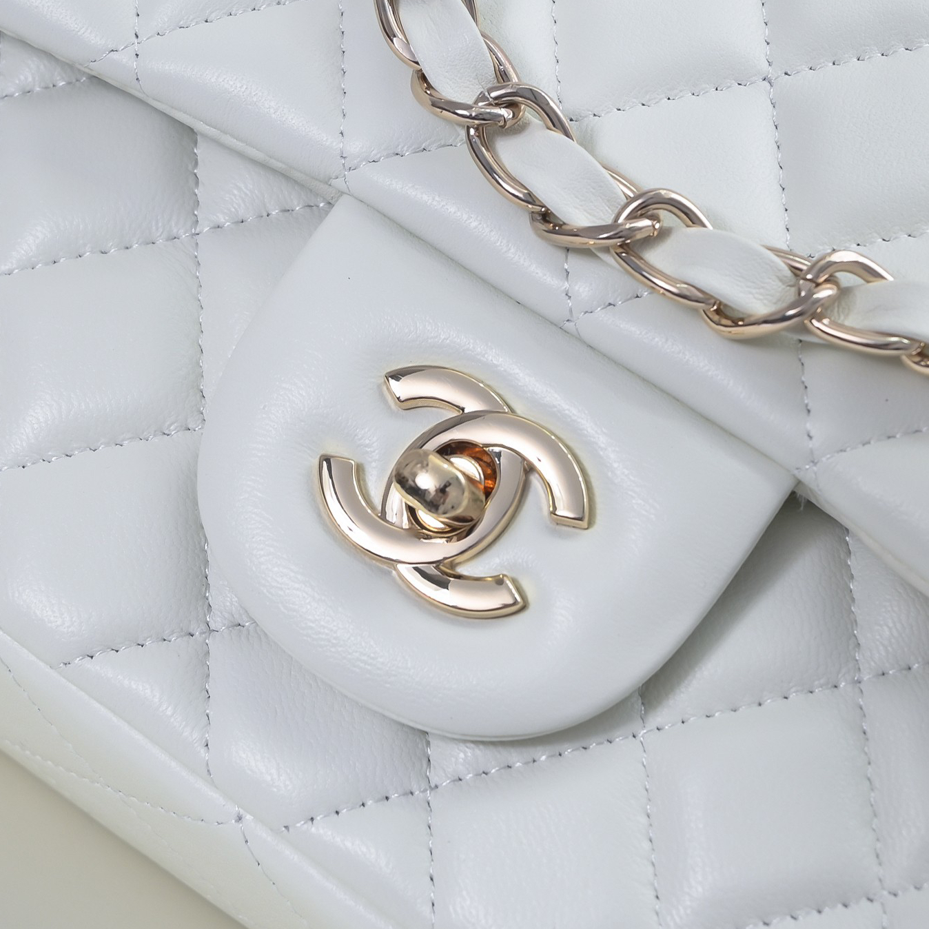CHANEL -  Classic Flap CF Sheepskin Flap Crossbody Shoulder Bag