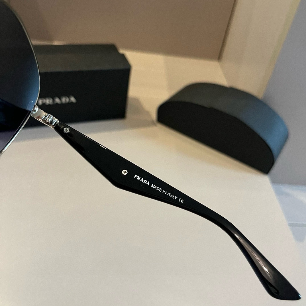 Prada-Men's Small Round Frame Sun Sunglasses