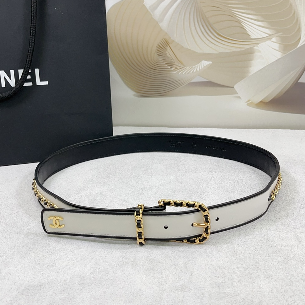 CHANEL-Cowhide Belt