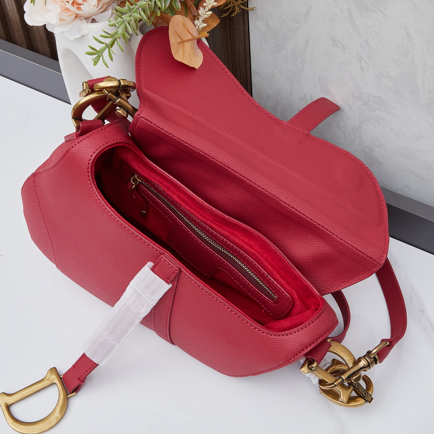 DIOR - Dior Saddle Cowhide Leather Handbag Shoulder bag