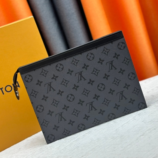 LV-Black Flower Canvas Handbag