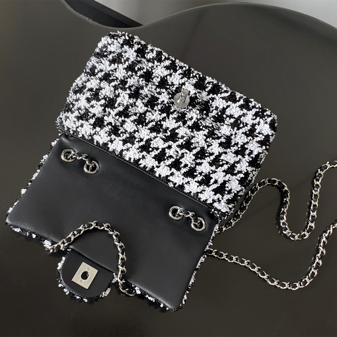 Chanel-Mini cf-Thousand bird grid sequins