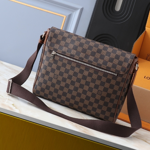 LV-Classic Checkered Postman Bag