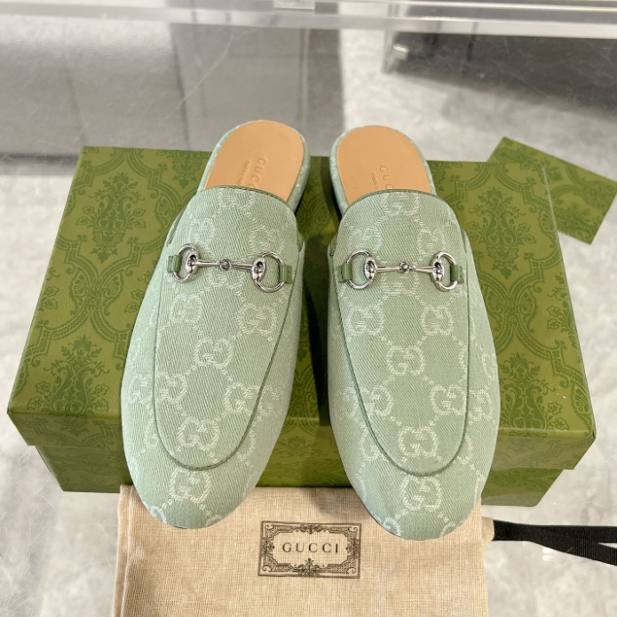 Gucci-Loafer Shoe Toe Cap Half Slipper