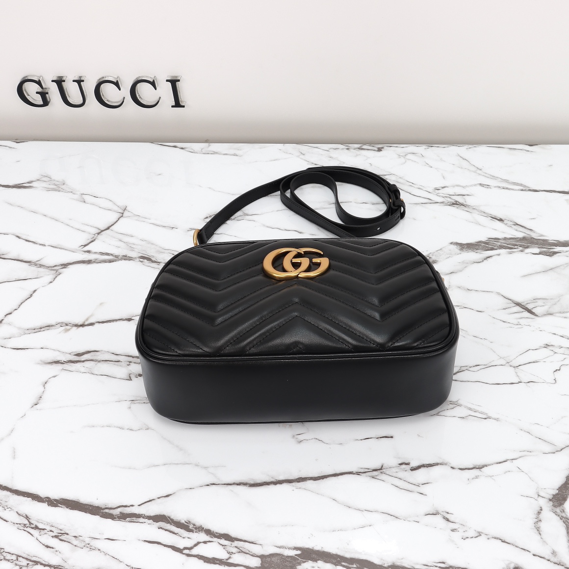 GUCCI-Marmont series chain shoulder backpack