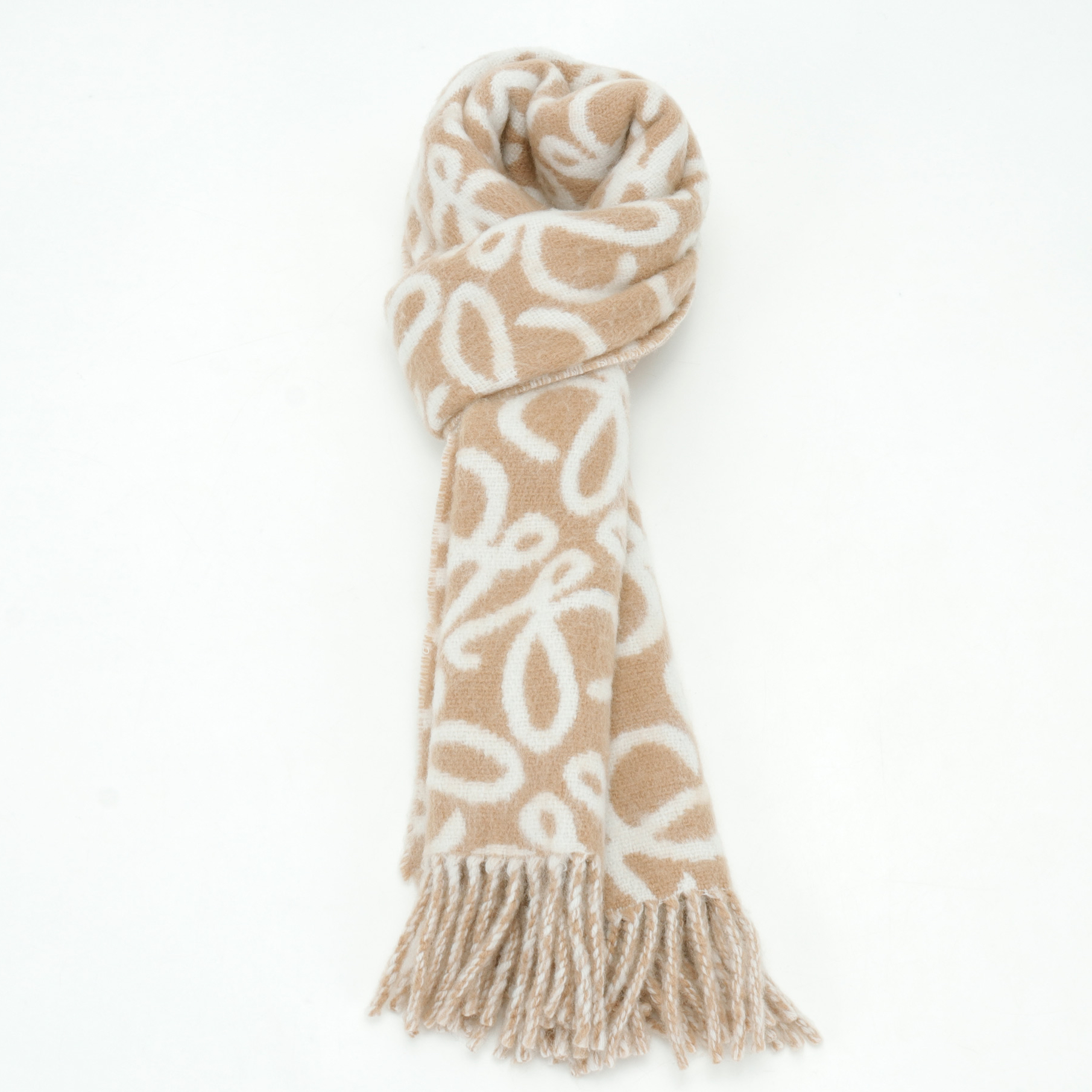 LOEWE- BEIGE Wool Scarf
