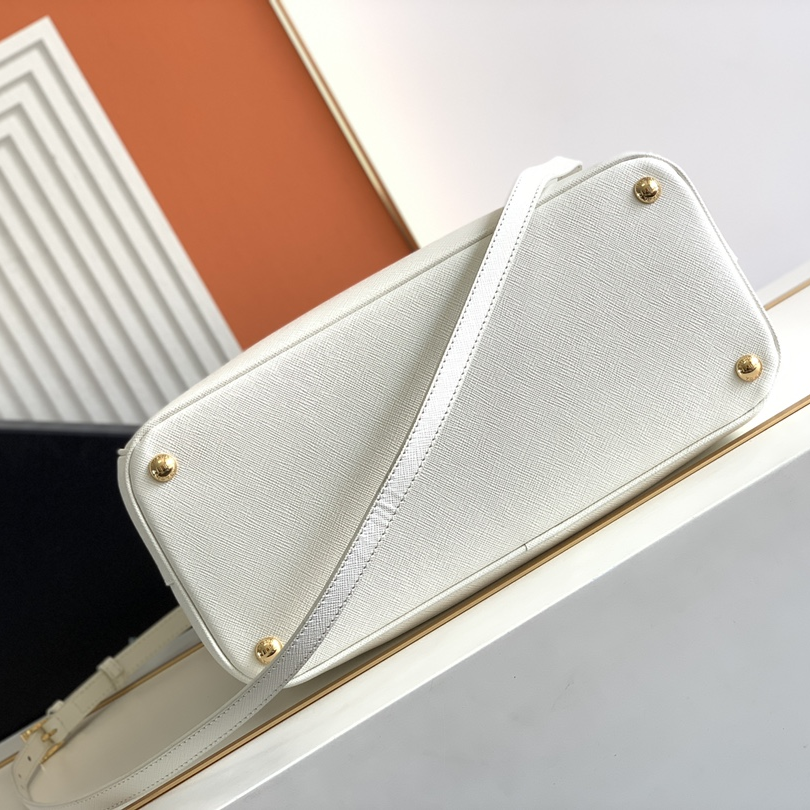 Prada-Cross Patterned Cowhide Galleria handbag