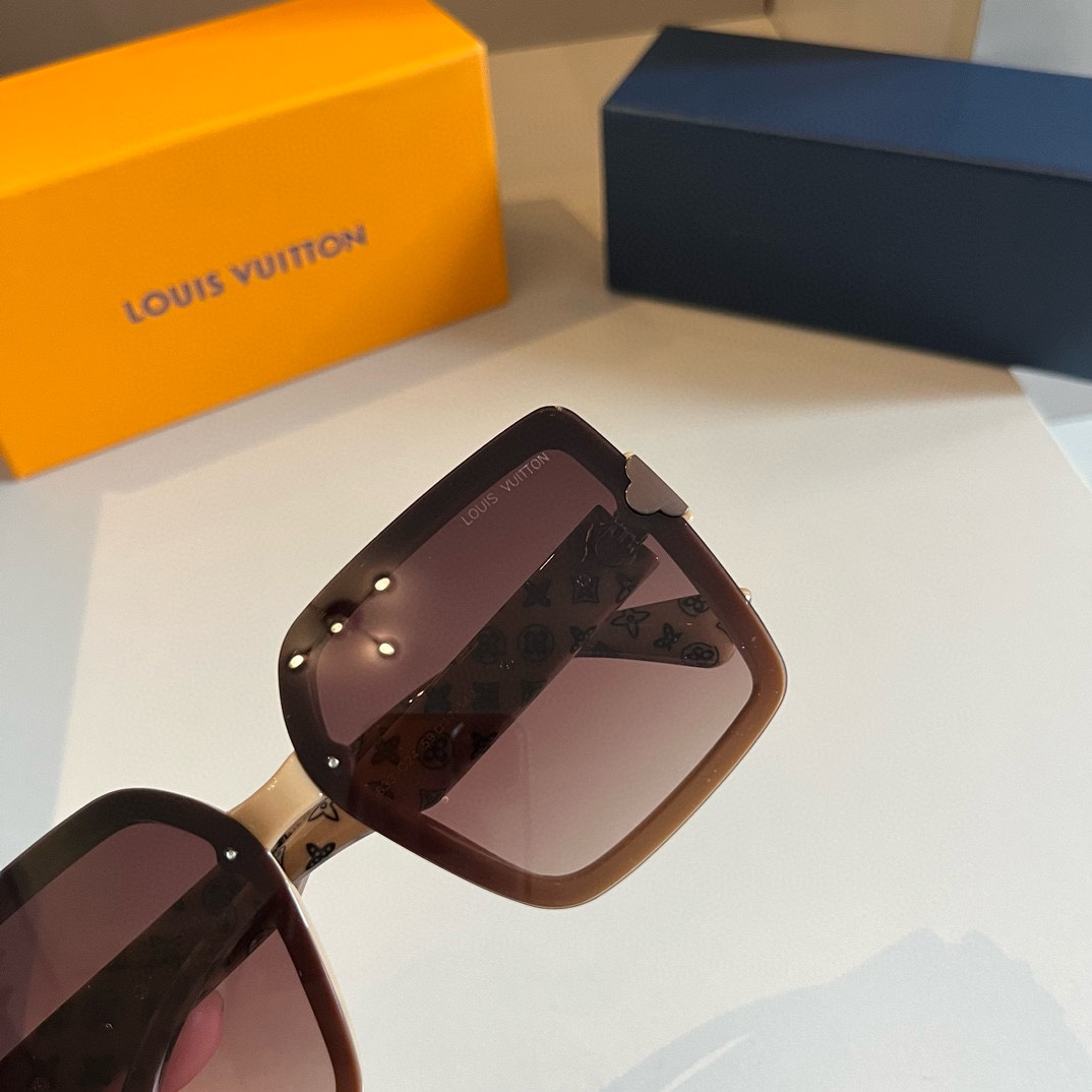 LV-Sunglasses Unisex Large Frame Sunglasses
