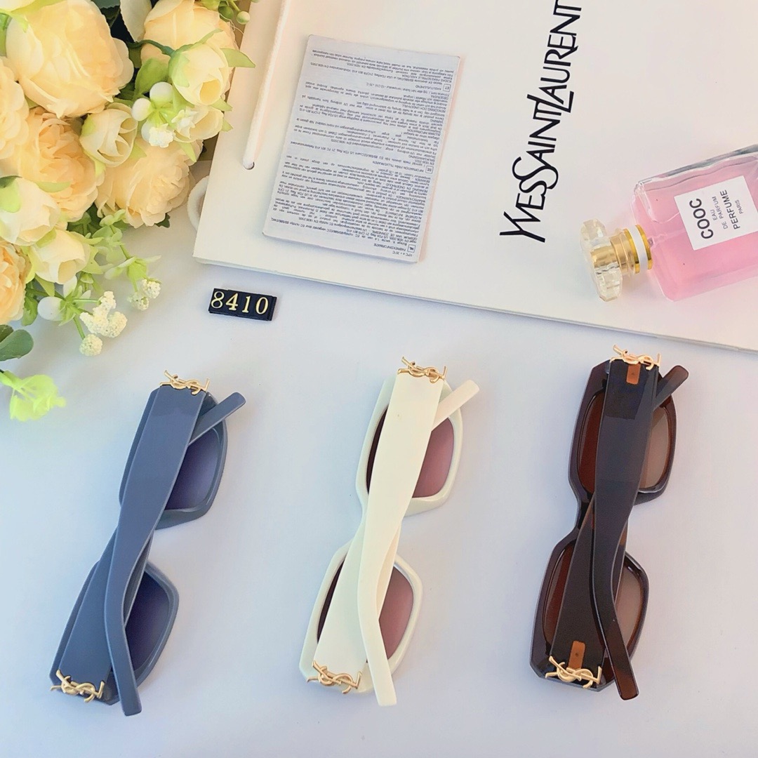 YSL-retro high-end personalized square sunglasses