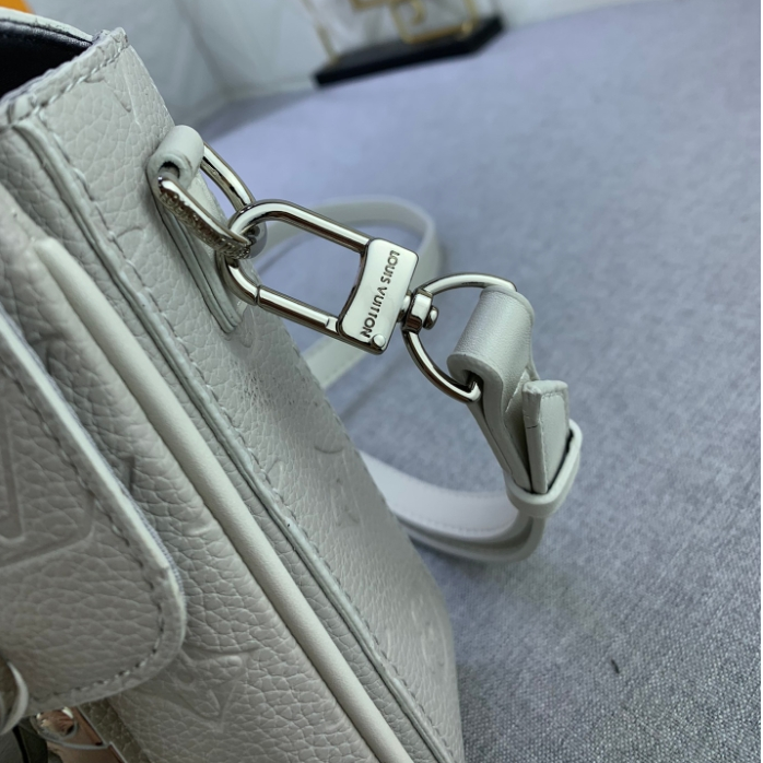 LV-Embossed Cowhide Camera Bag