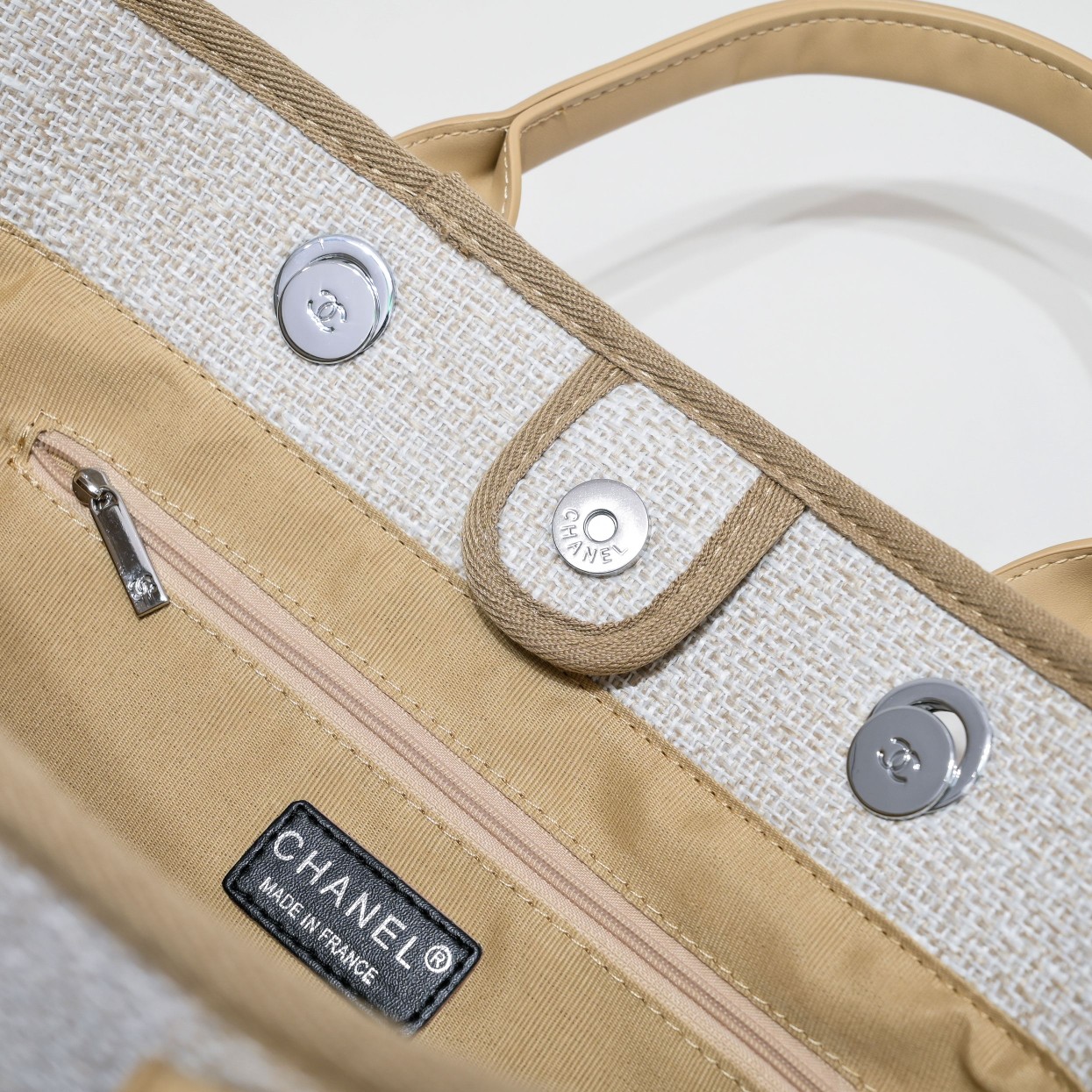 Chanel-Greek Embroidered Beach Bag