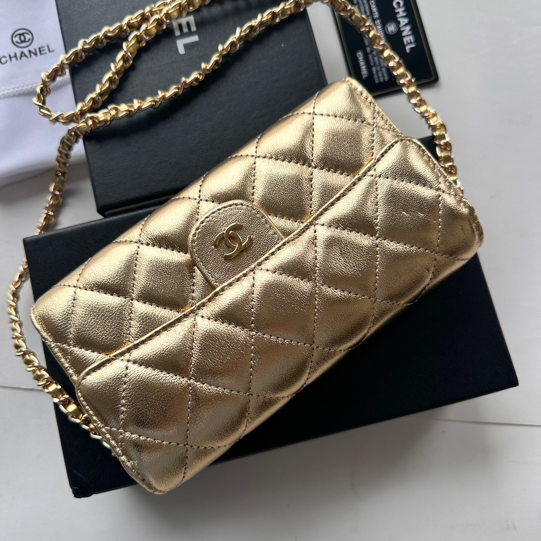 CHANEL-Lattice Caviar Cowhide Bag