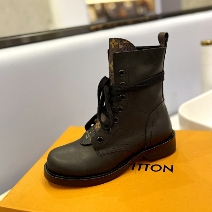 LV-Old Flower Patchwork Martin Boots
