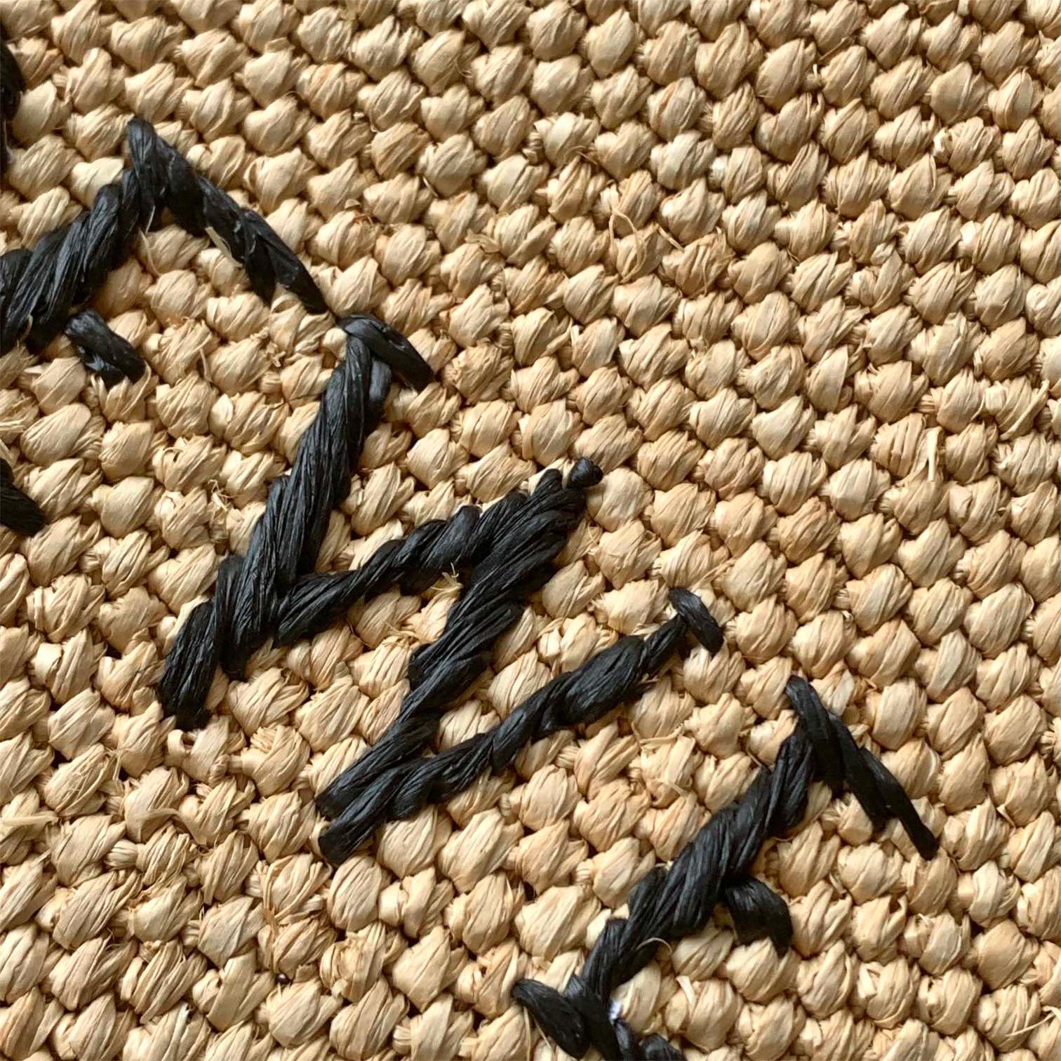 LOEWE-We Font Tote small coconut fiber Handbag