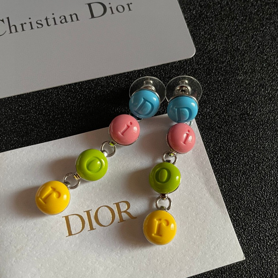 DIOR - Candy Letter Stud Earrings