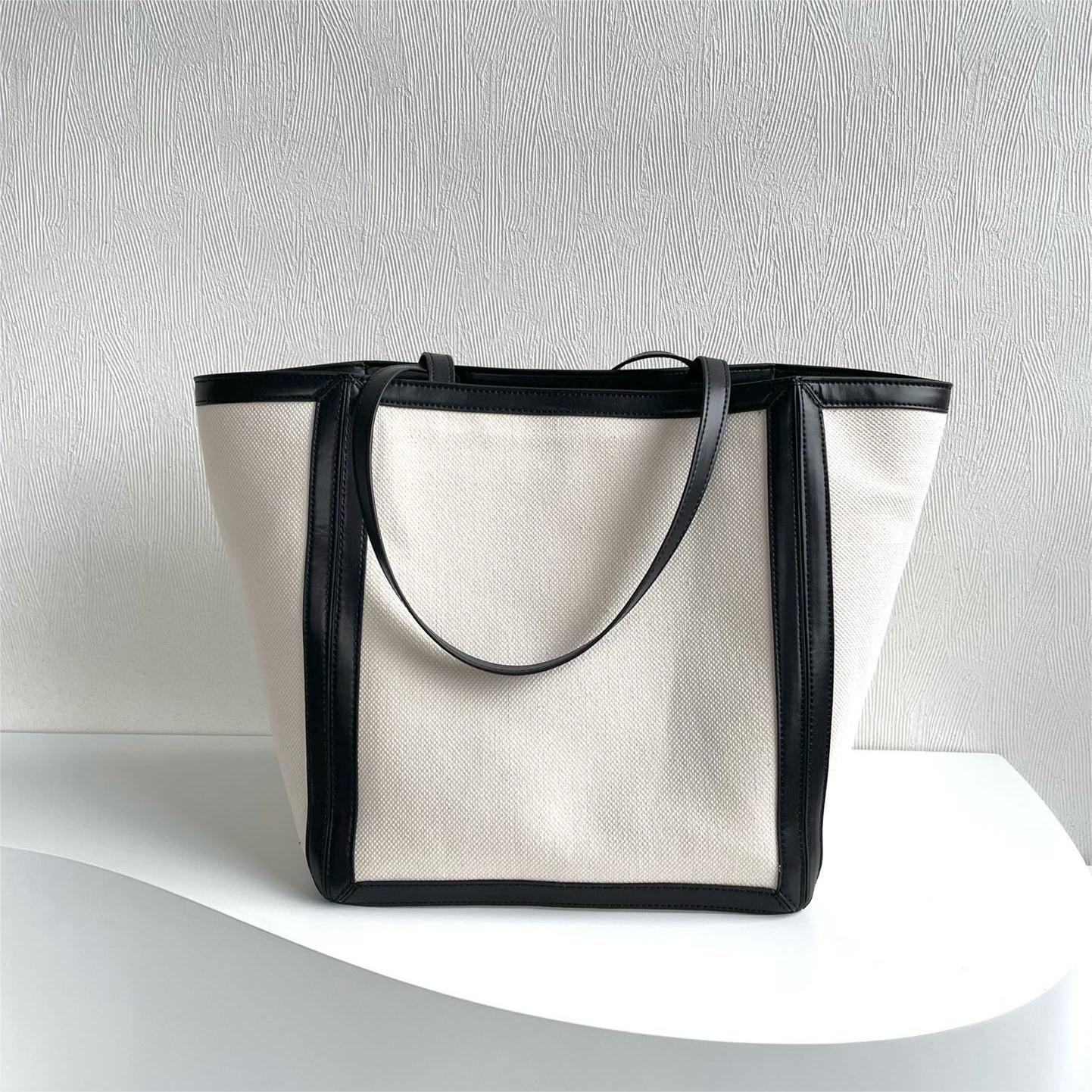 Celine-Summer canvas bag cabas