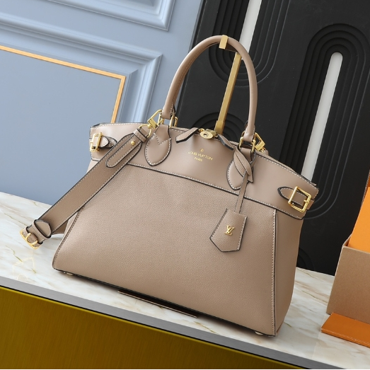 LV-One Shoulder Cowhide Tote Bag