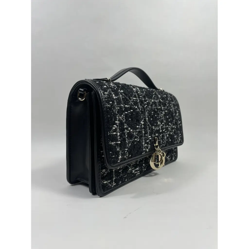 Dior-Miss Dior top handle leather handbag