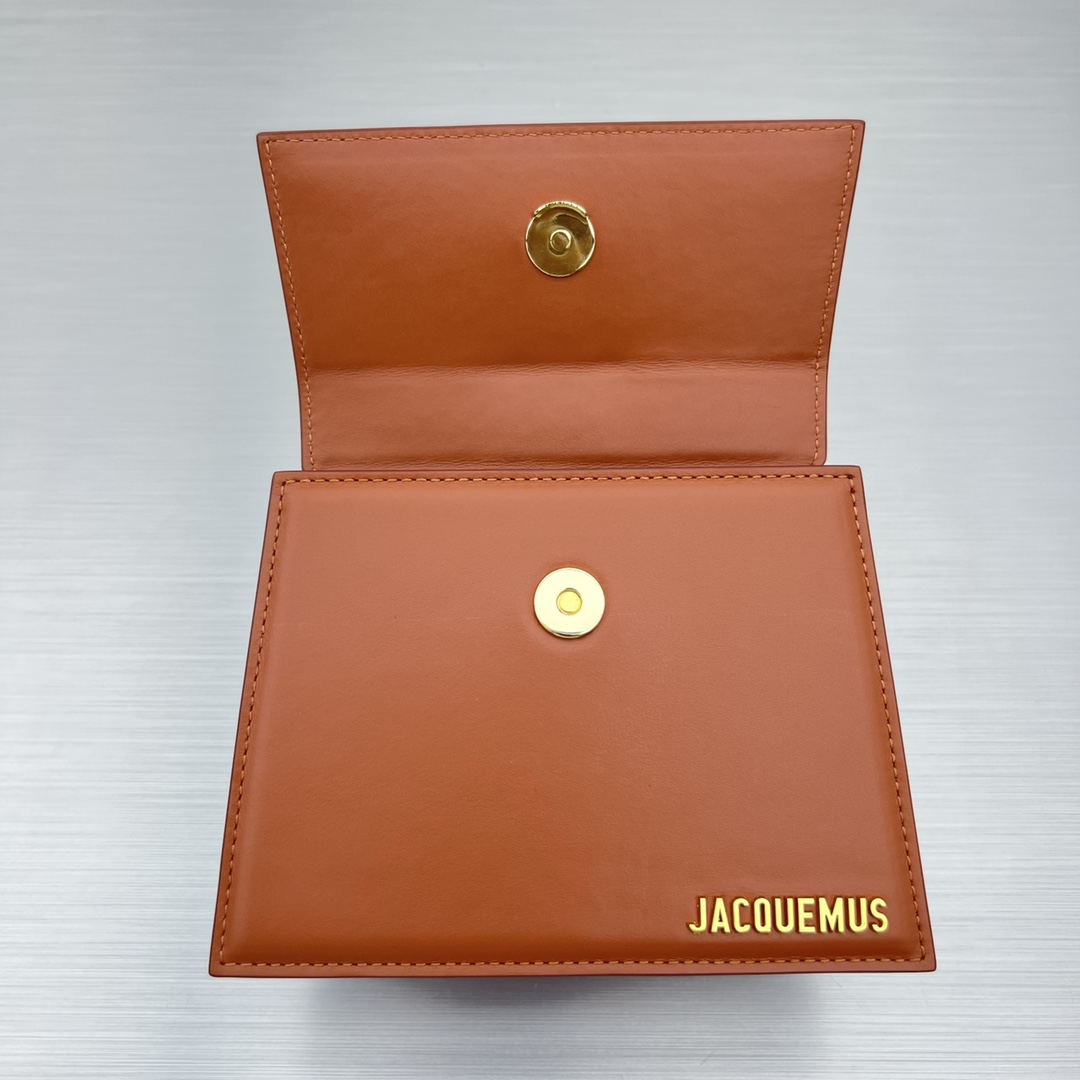 Jacquemus-Popular item full leather brown shoulder backpack