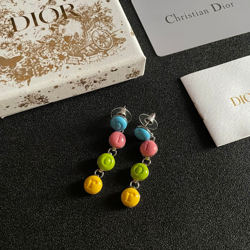 DIOR - Candy Letter Stud Earrings