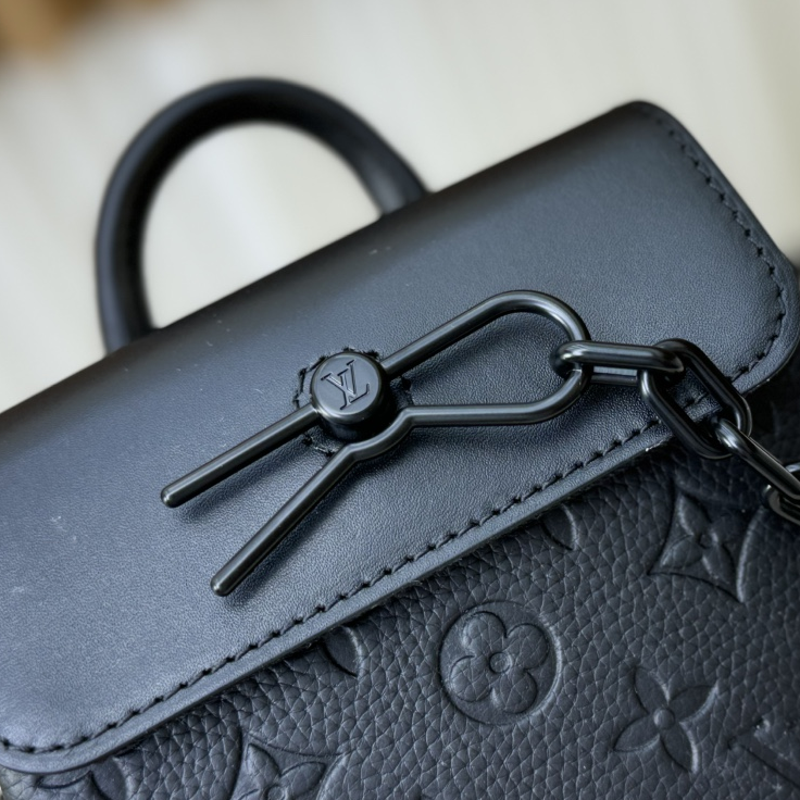 LV - Nano Steamer Mini Embossed Leather Shoulder Crossbody Bag