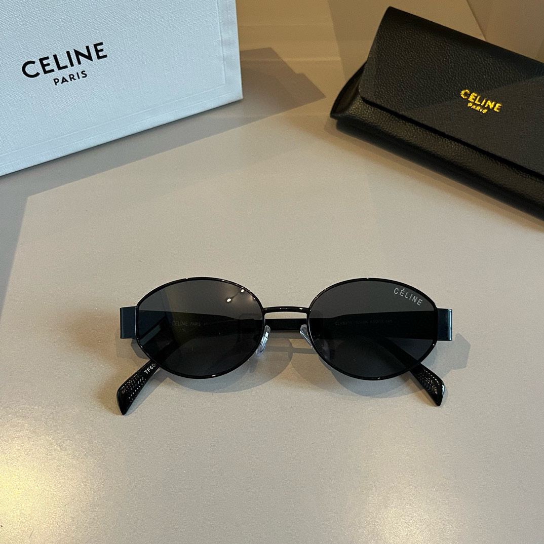 Celine-Retro round frame Sunglasses