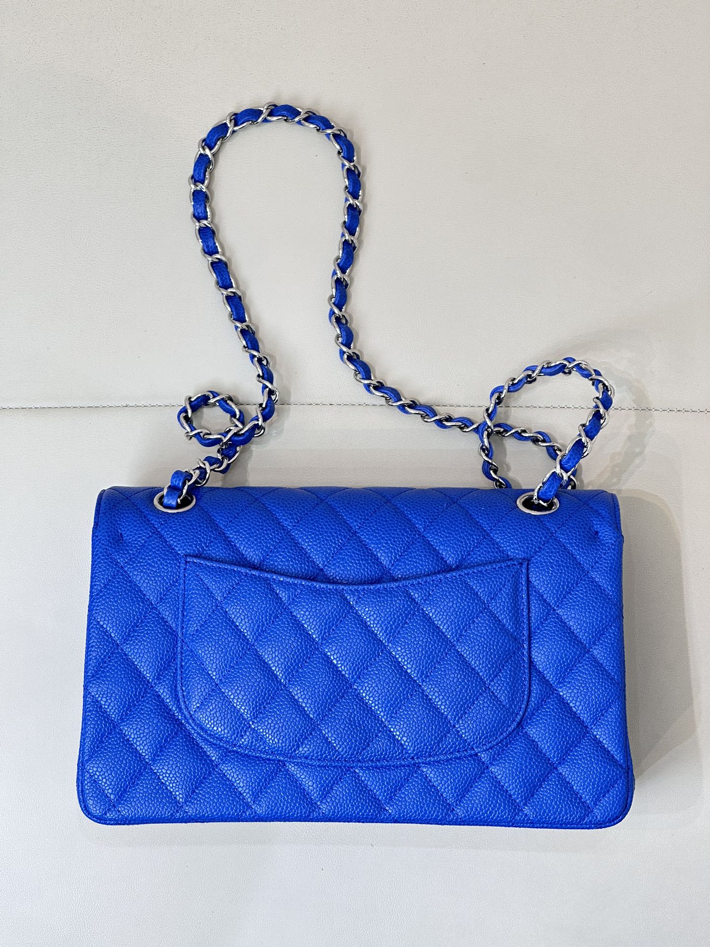 CHANEL - Classic Flap Medium Size Klein Blue Flap  Bag