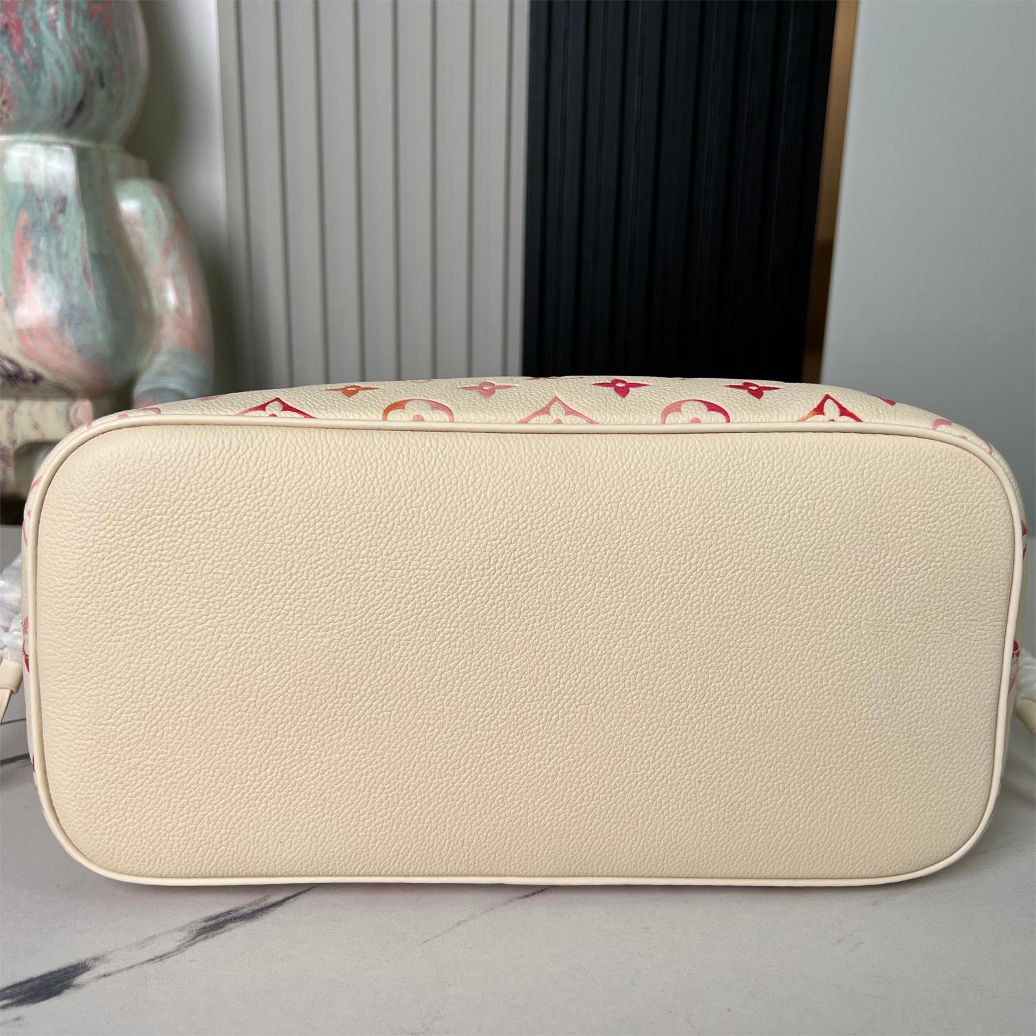 LV-Sunrise Aquarelle Neverfull Medium Tote Bag