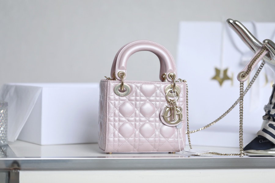 Dior - Lady Dior Mini Pink Bag