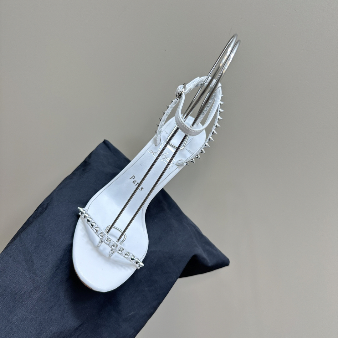 Christian Louboutin-Peugeot Willow Nail Inlaid High Heels