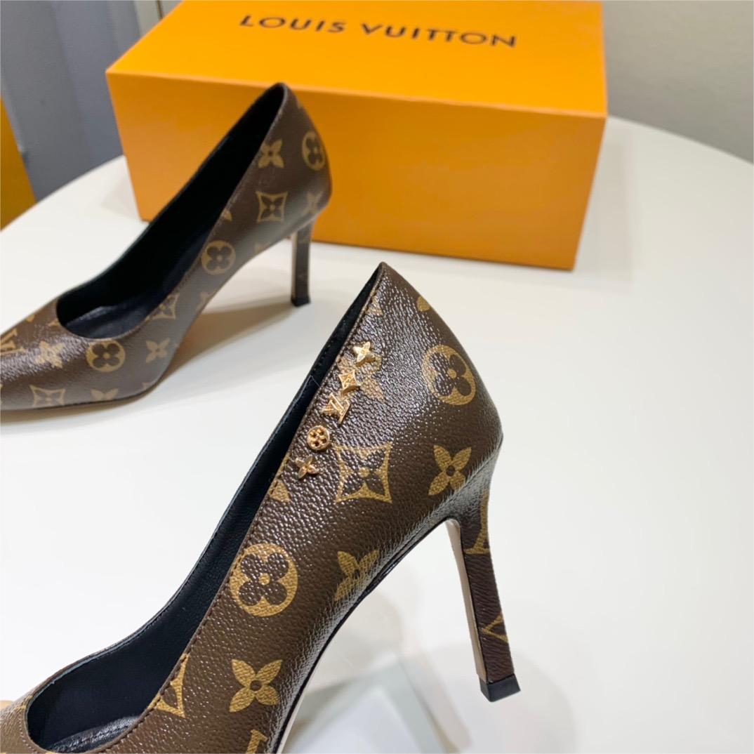 LV- signature monogram heels