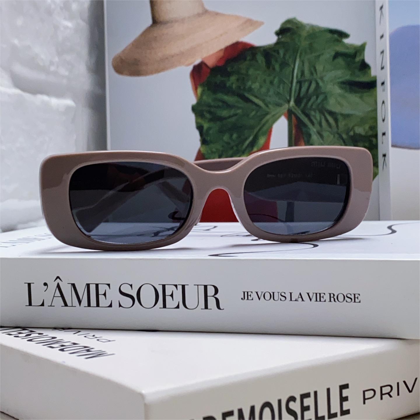 MiuMiu-2024 New Sunglasses Rectangular Women's Fashion Sunglasses