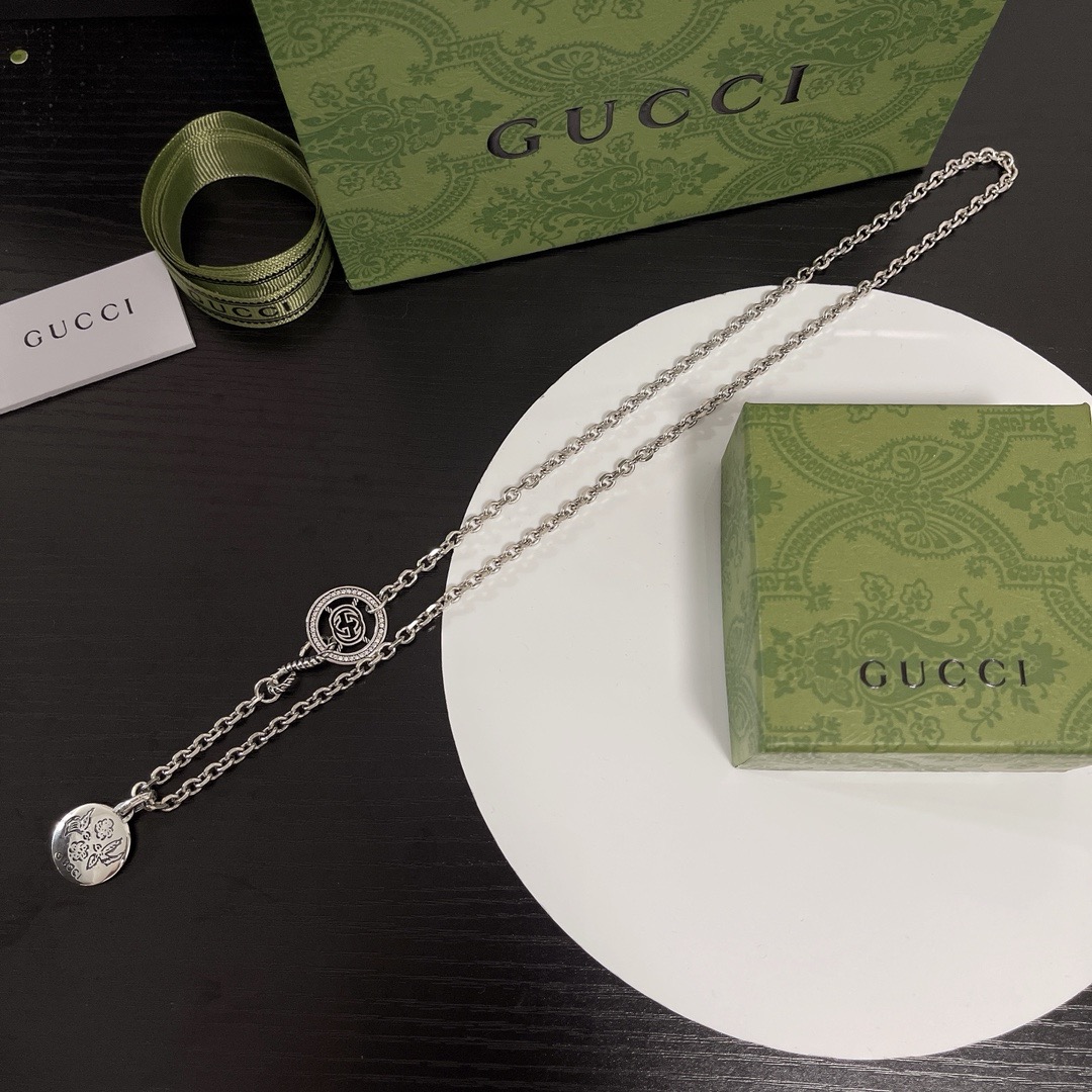 GUCCI-flowers and plants necklace