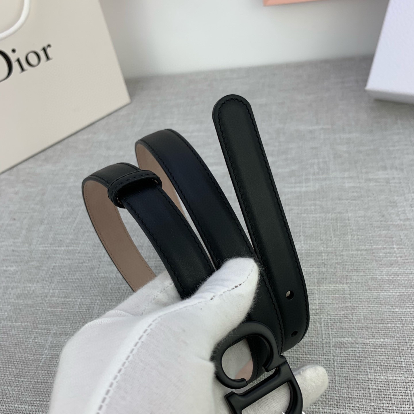 DIOR - LOGO Cowhide Belt