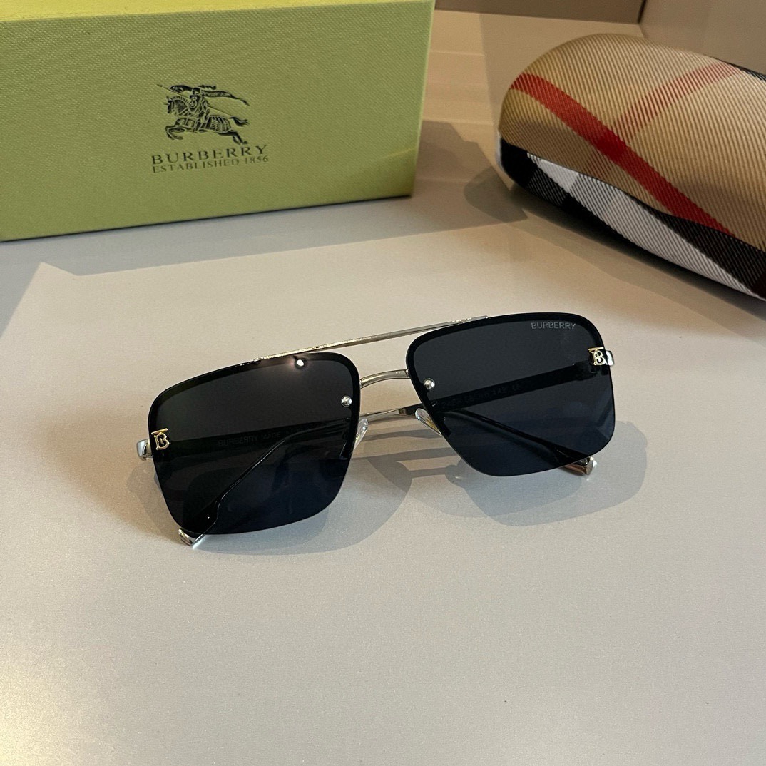 Burberry-New one-piece driving mirror Sunglasses