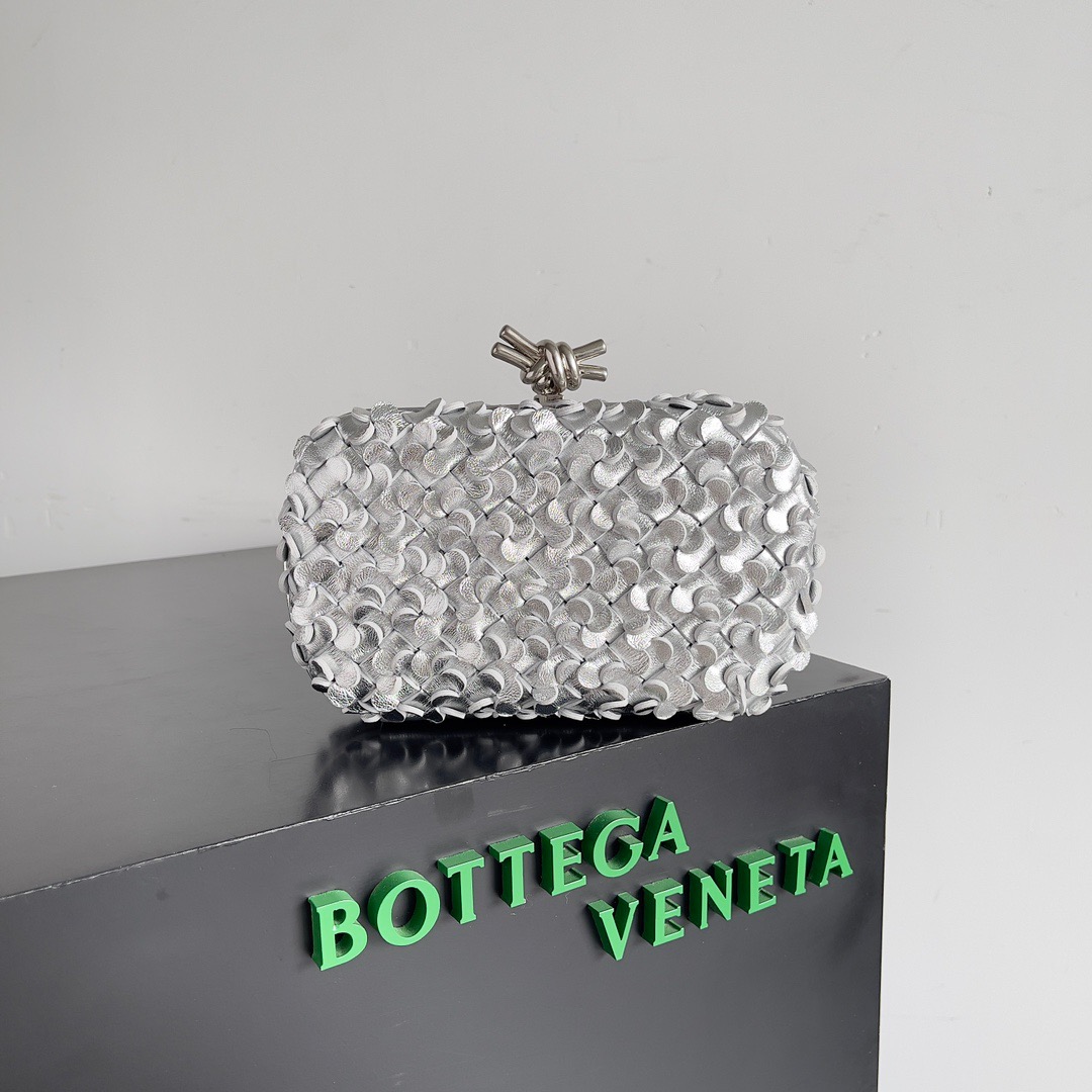 BV-Metallic Woven Evening Bag