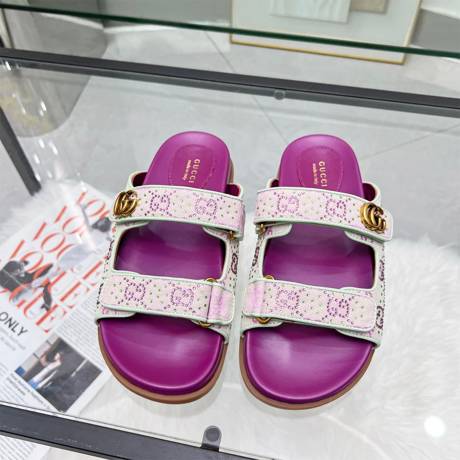 Gucci-2024 New Magic Button Sandals