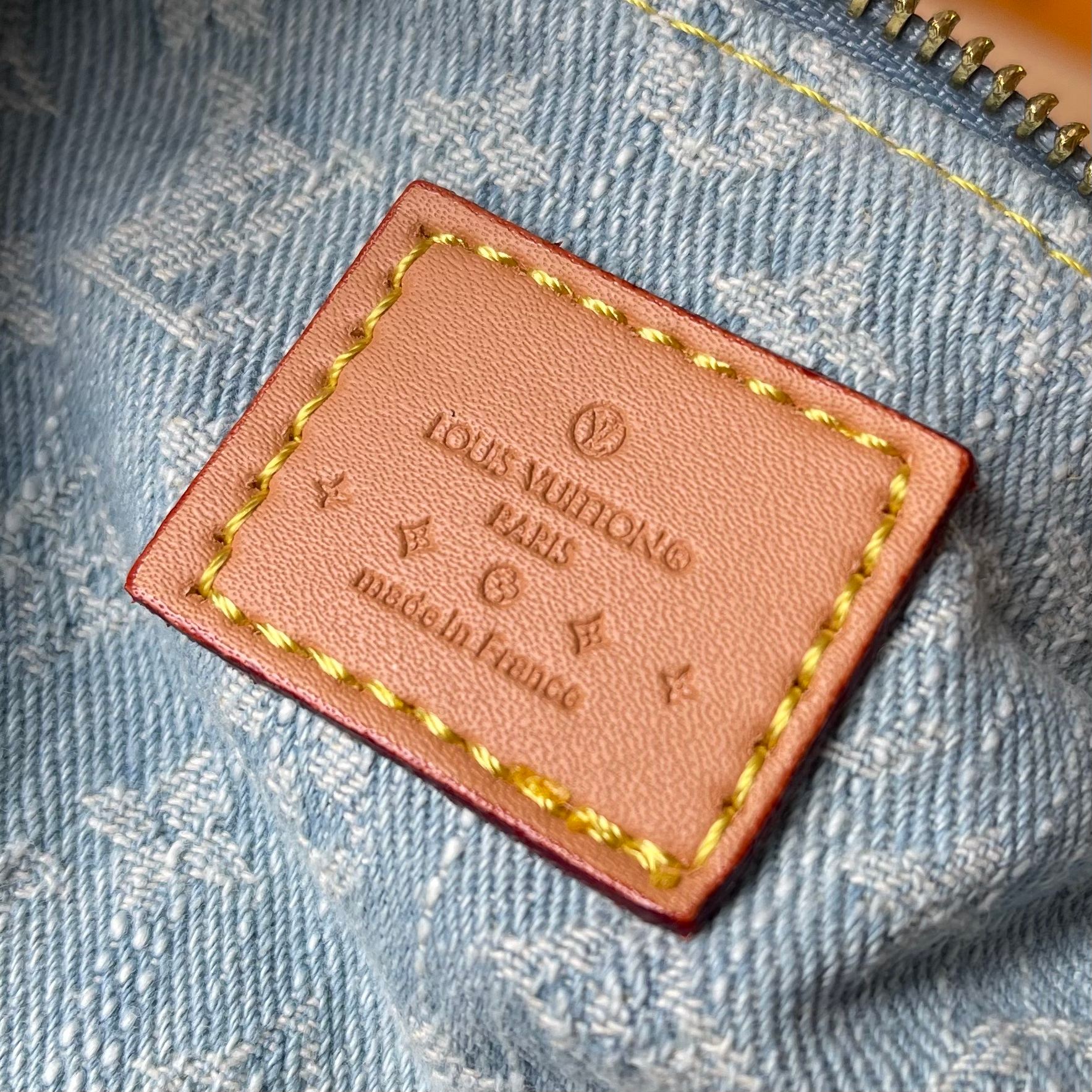 LV Denim Blue Pochette Handbag