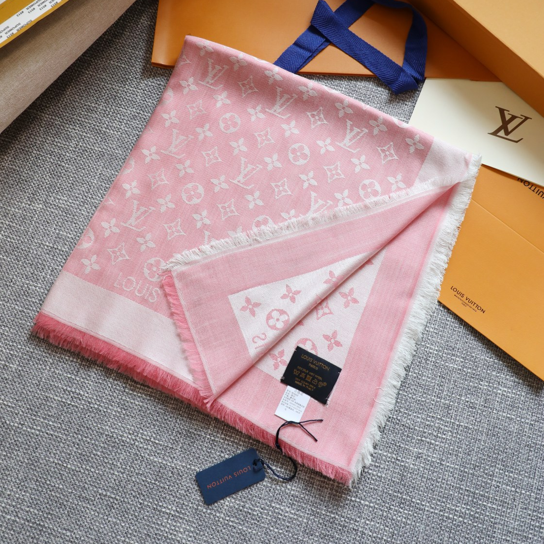 LV- Wool Square Scarf