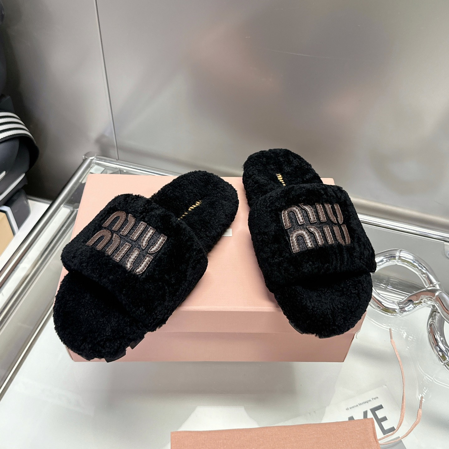 MIU MIU - Thick-soled Furry Slippers