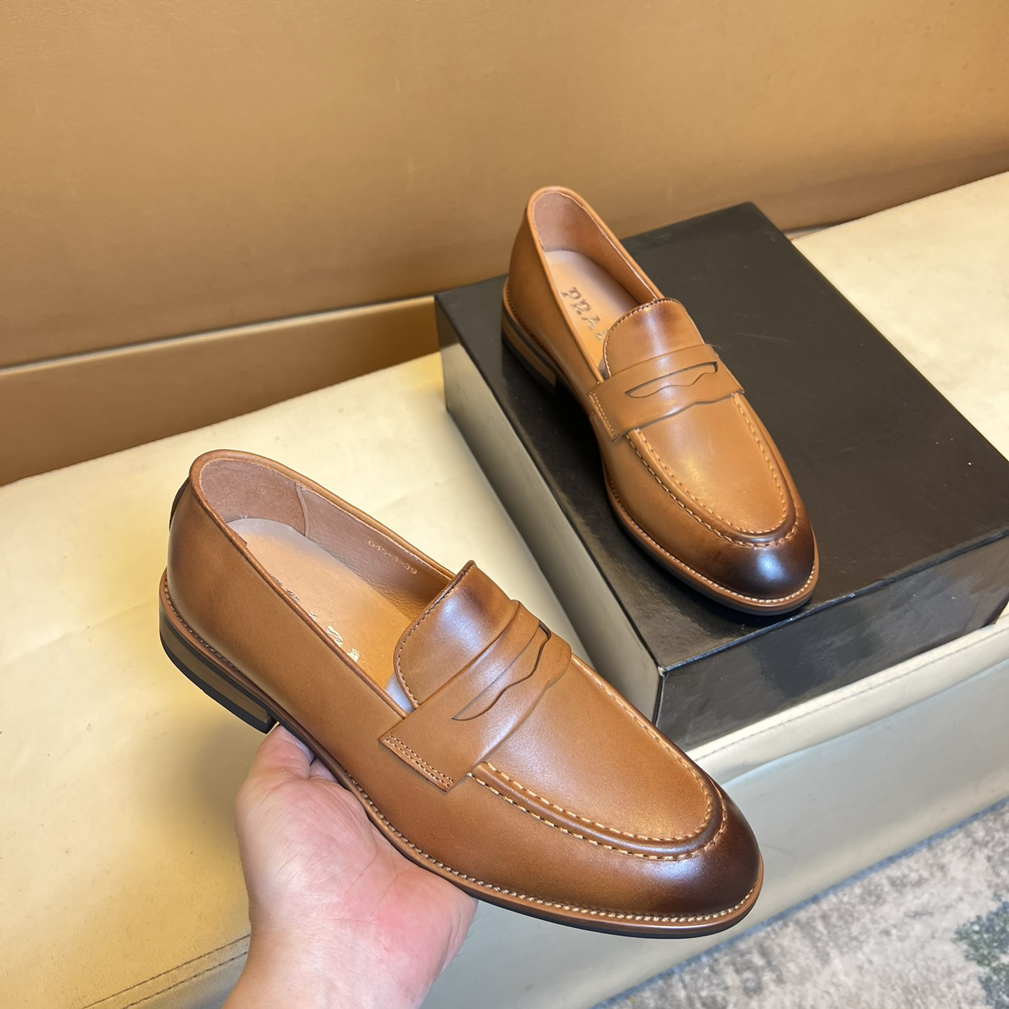 Prada-Casual formal leather shoes