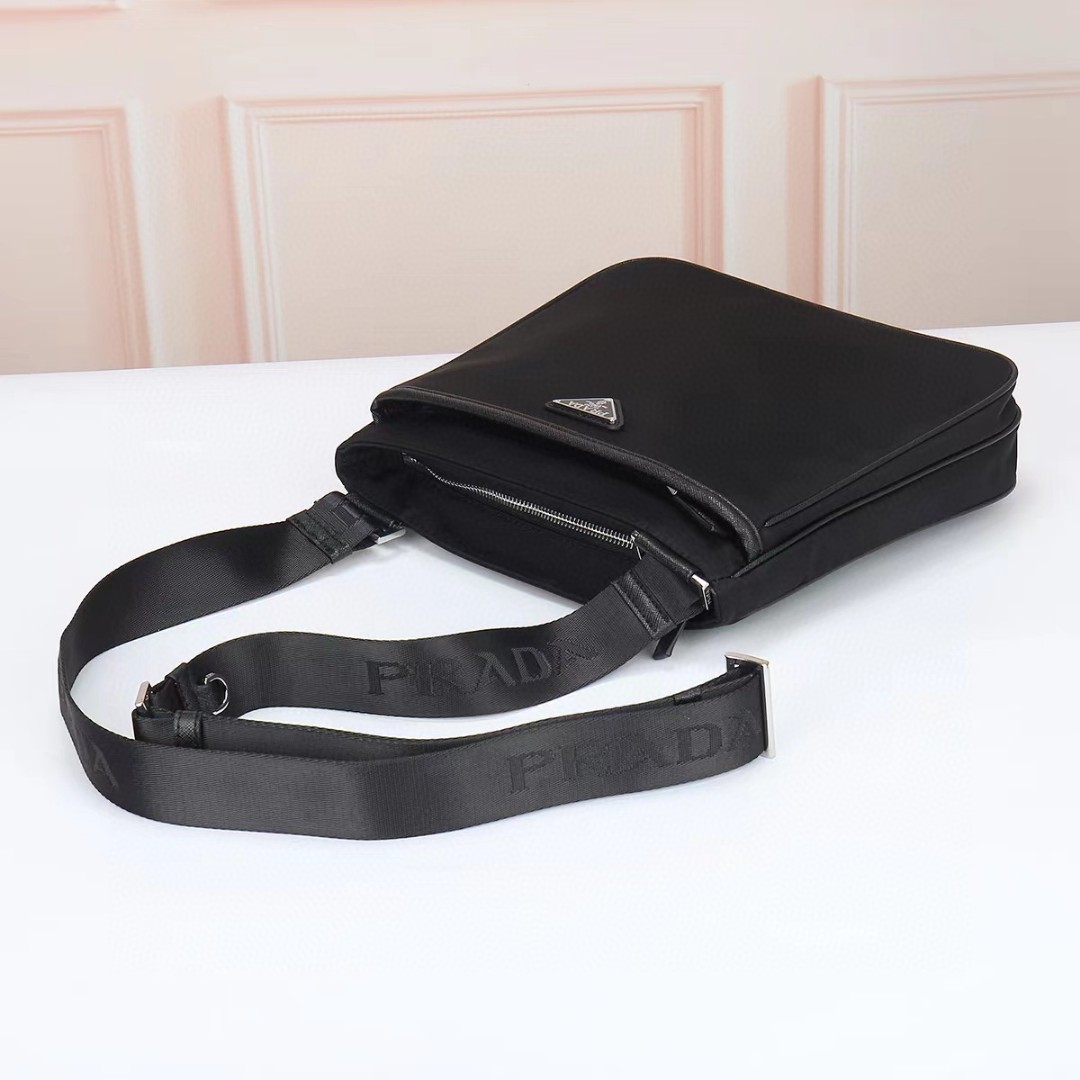 Prada-Waterproof fabric shoulder bag crossbody bag