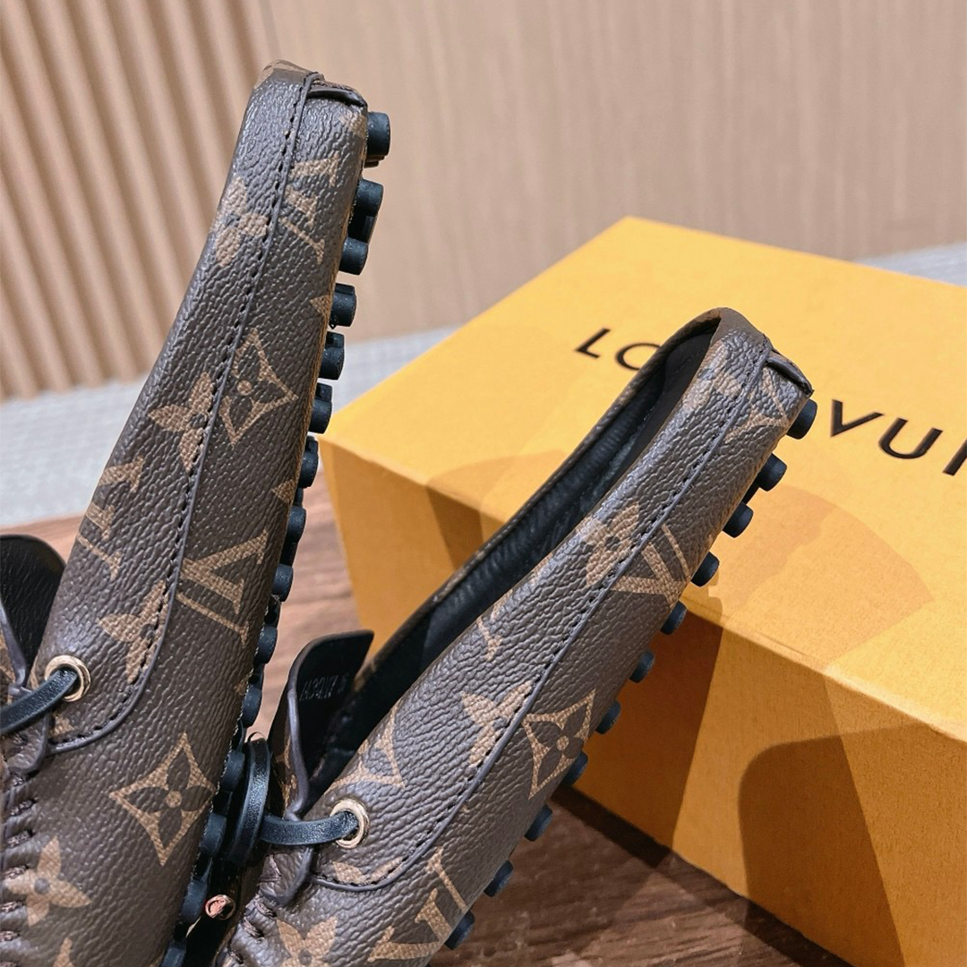 LV-Show style bow bean shoes