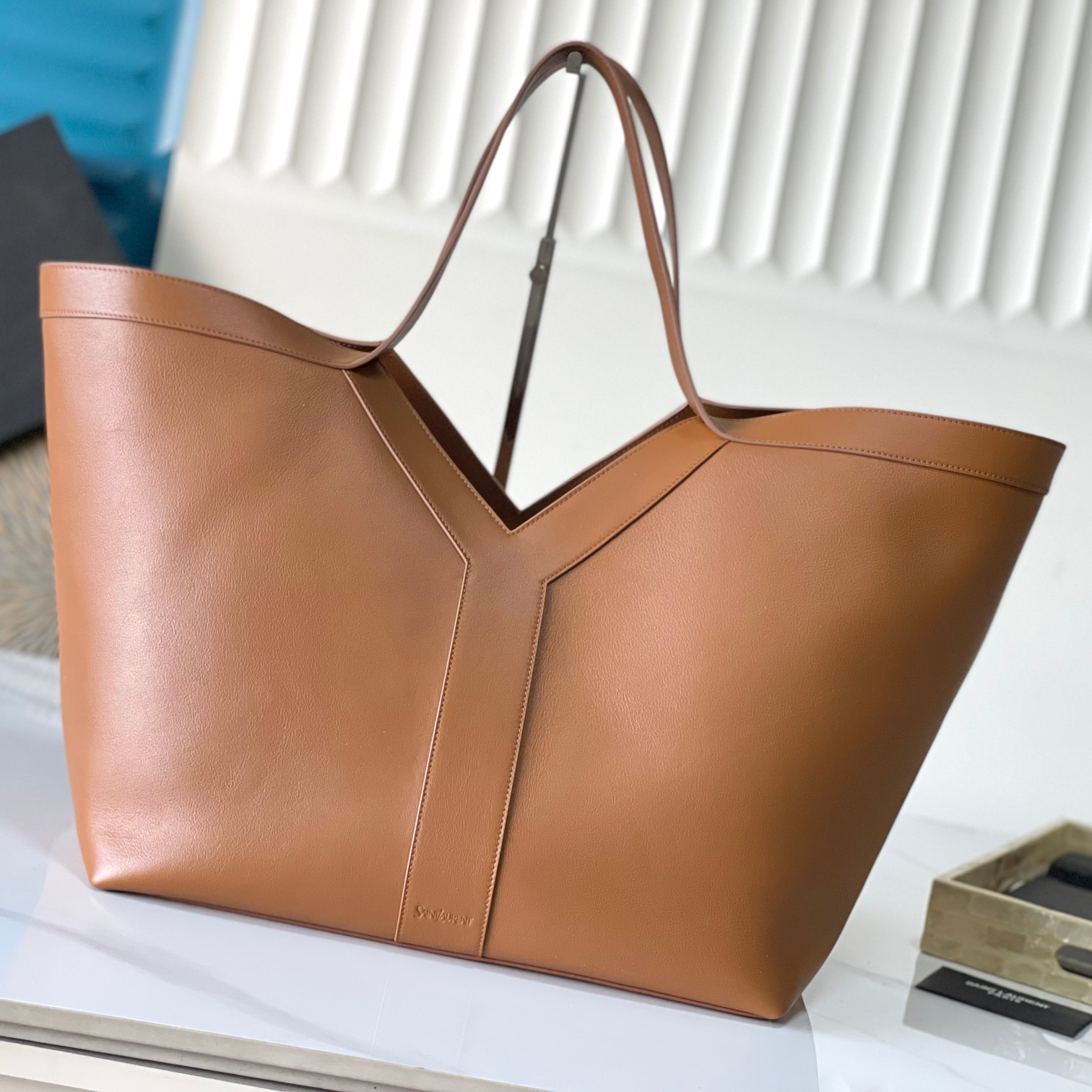 YSL - Y Cabas Calfskin Tote Bag Tote Bag Shopping Bag Handbag