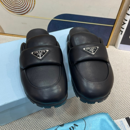 Prada-Sponge Bubble Bread Slippers