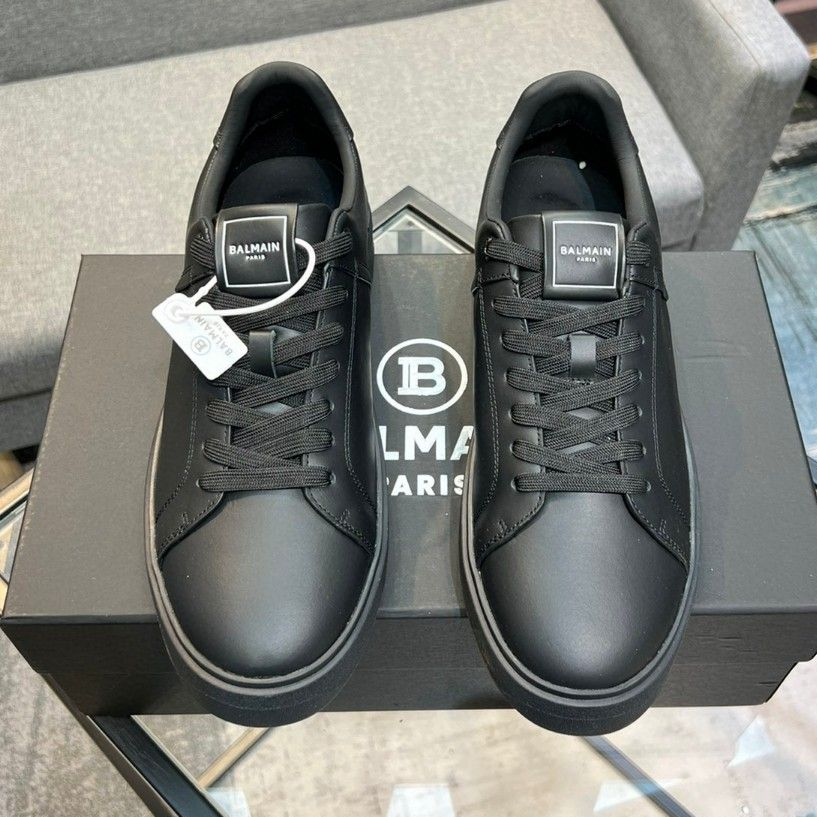 Balmain-Cowhide Casual Shoes