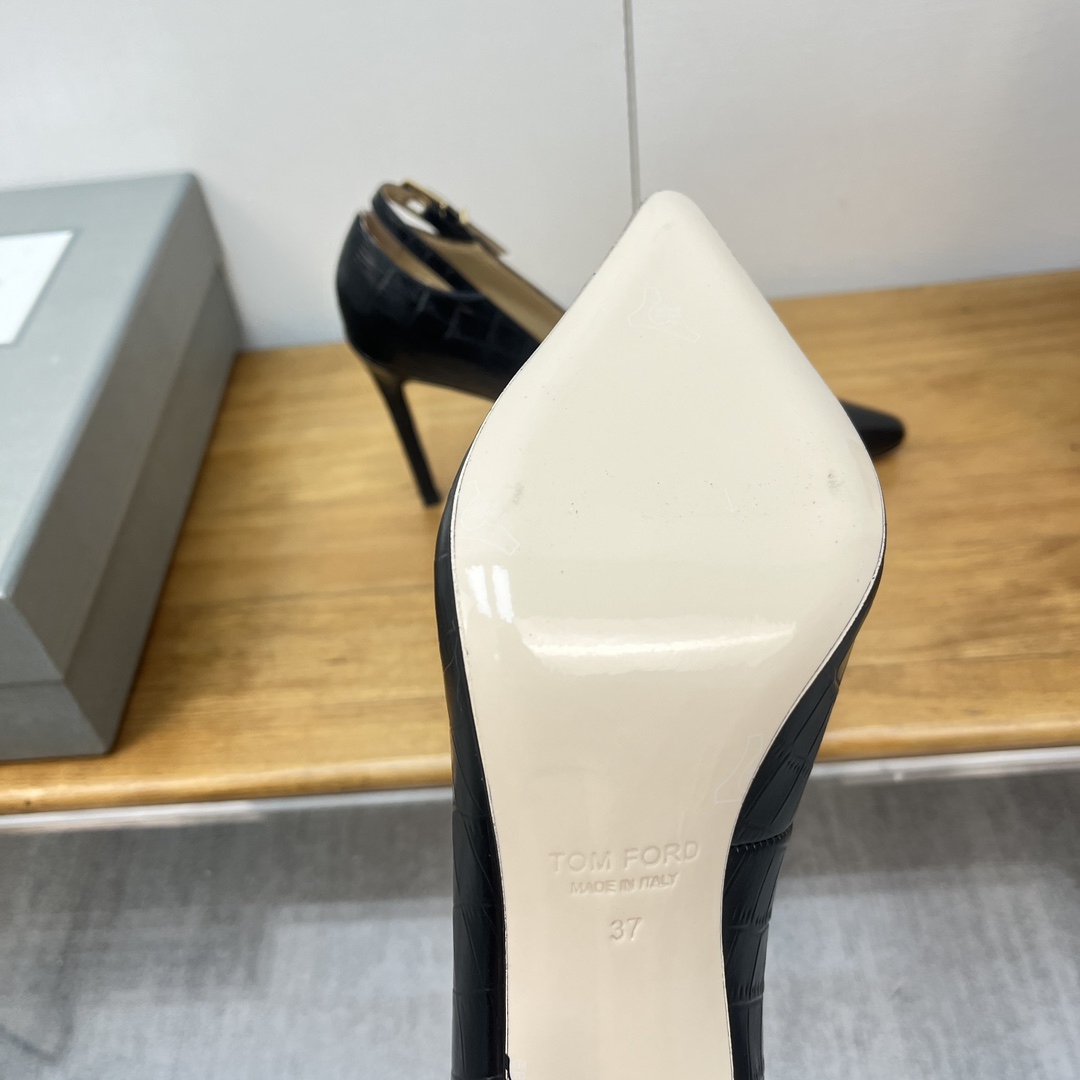 Tomford-Cow patent leather high heels
